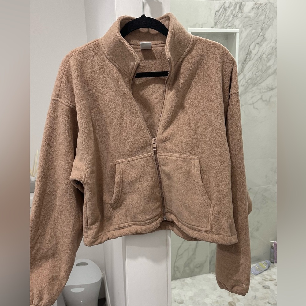 TNA Cropped Fleece Zip-up